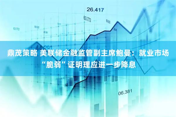 鼎茂策略 美联储金融监管副主席鲍曼：就业市场“脆弱”证明理应进一步降息