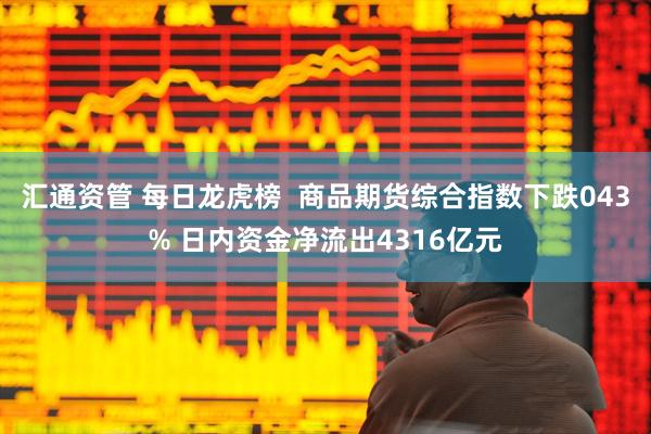 汇通资管 每日龙虎榜  商品期货综合指数下跌043% 日内资金净流出4316亿元